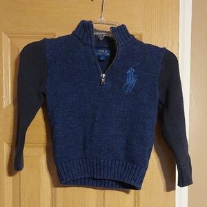 Polo by Ralph Lauren Blue Zip Up Sweater